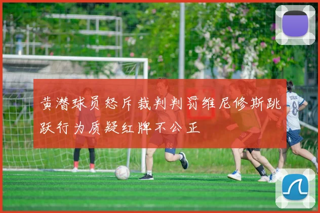 黄潜球员怒斥裁判判罚维尼修斯跳跃行为质疑红牌不公正